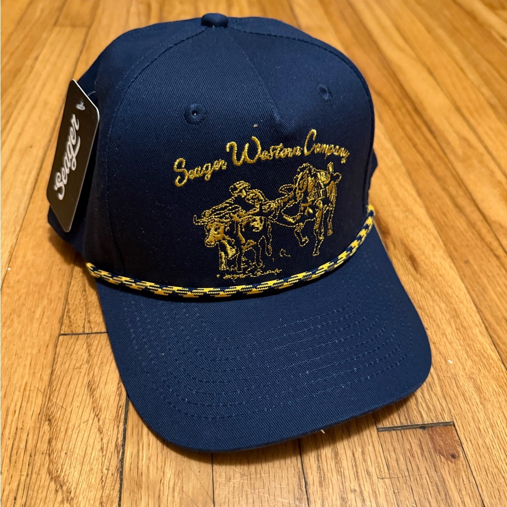 Seager Western Company Navy and Gold Hat